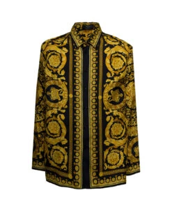 Versace Barocco Printed Silk Shirt