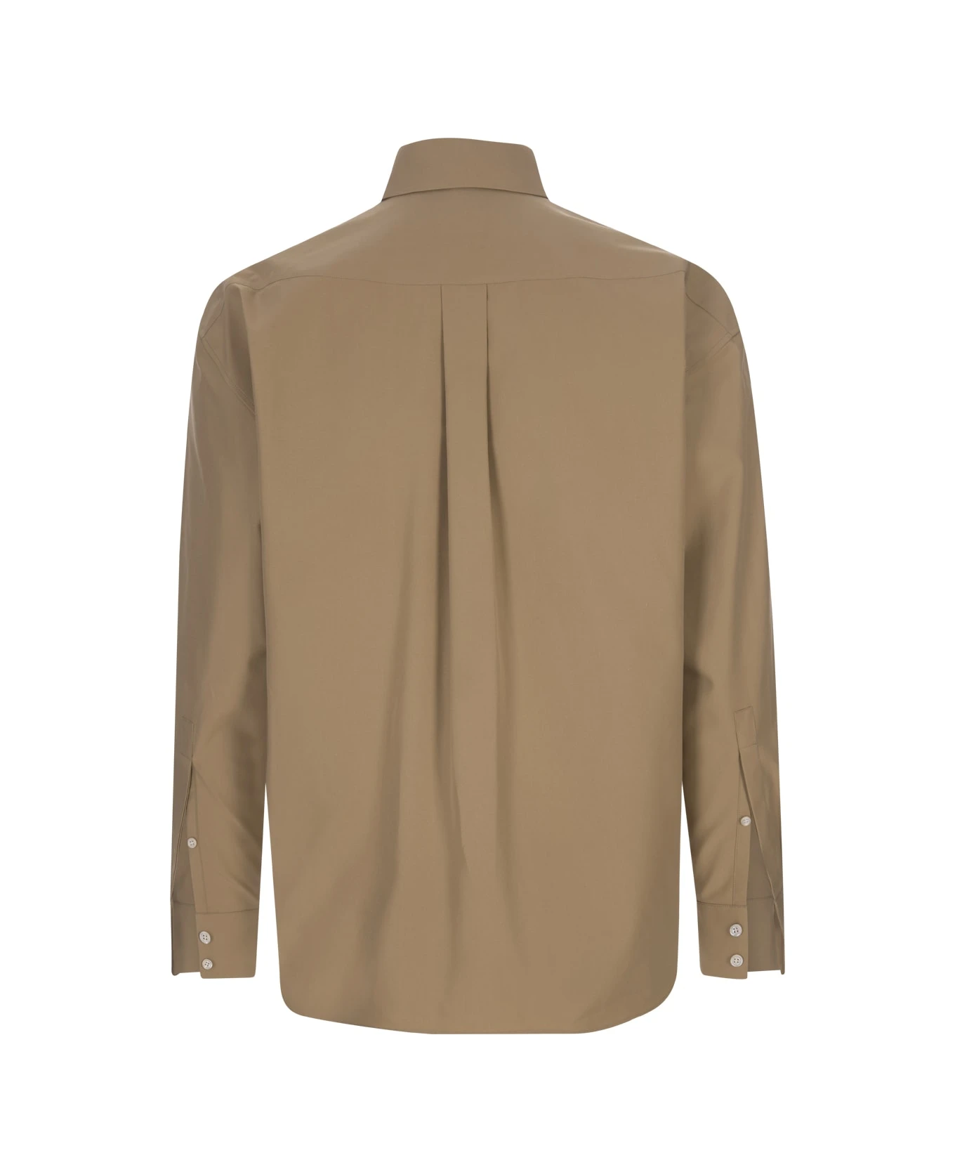 Alexander McQueen Military Pocket Overshirt In Beige - Image 2