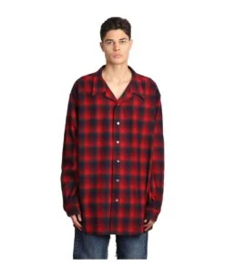 Maison Margiela Shirt In Red Wool