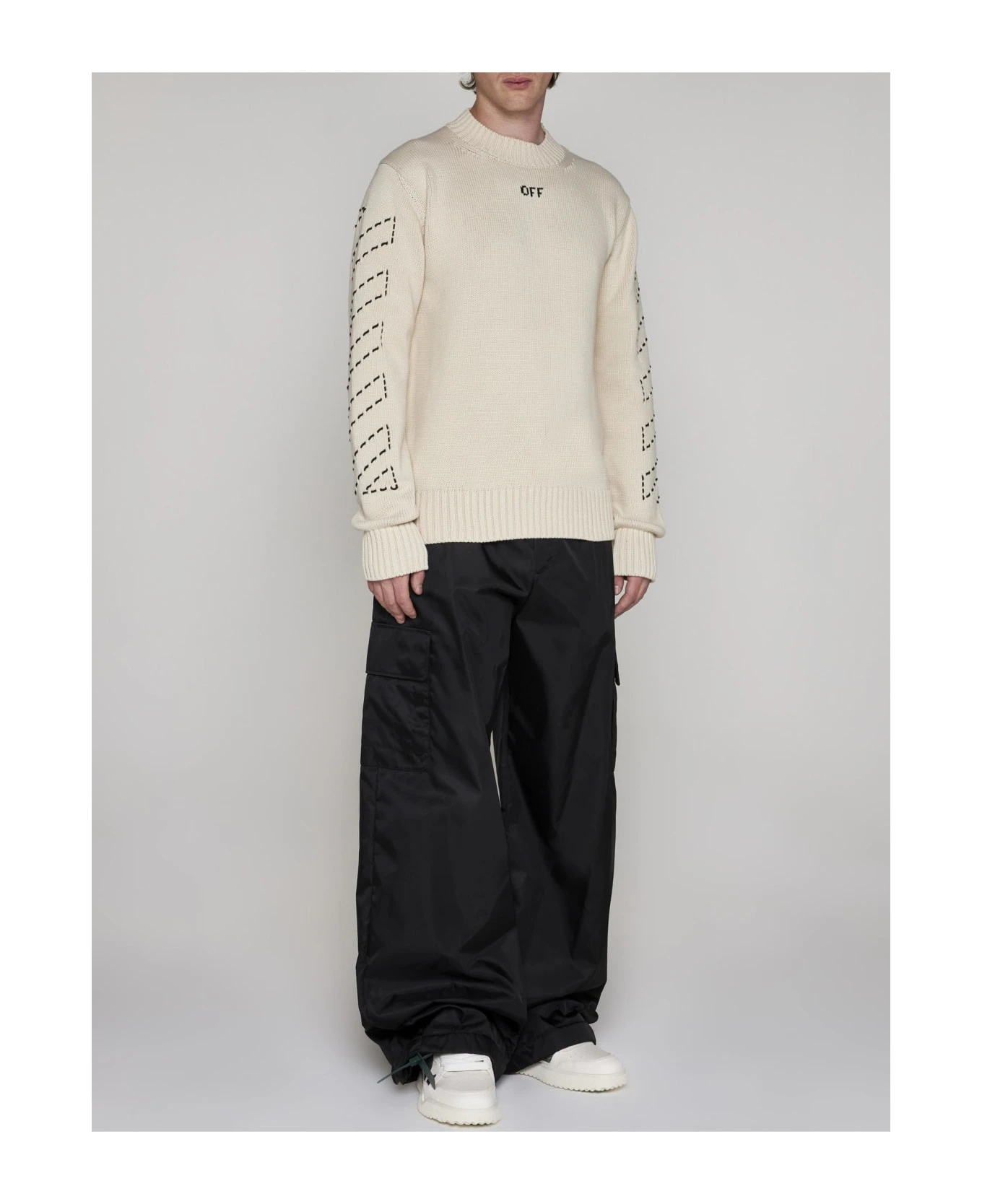 Off-White Nylon Cargo Pants - Image 2