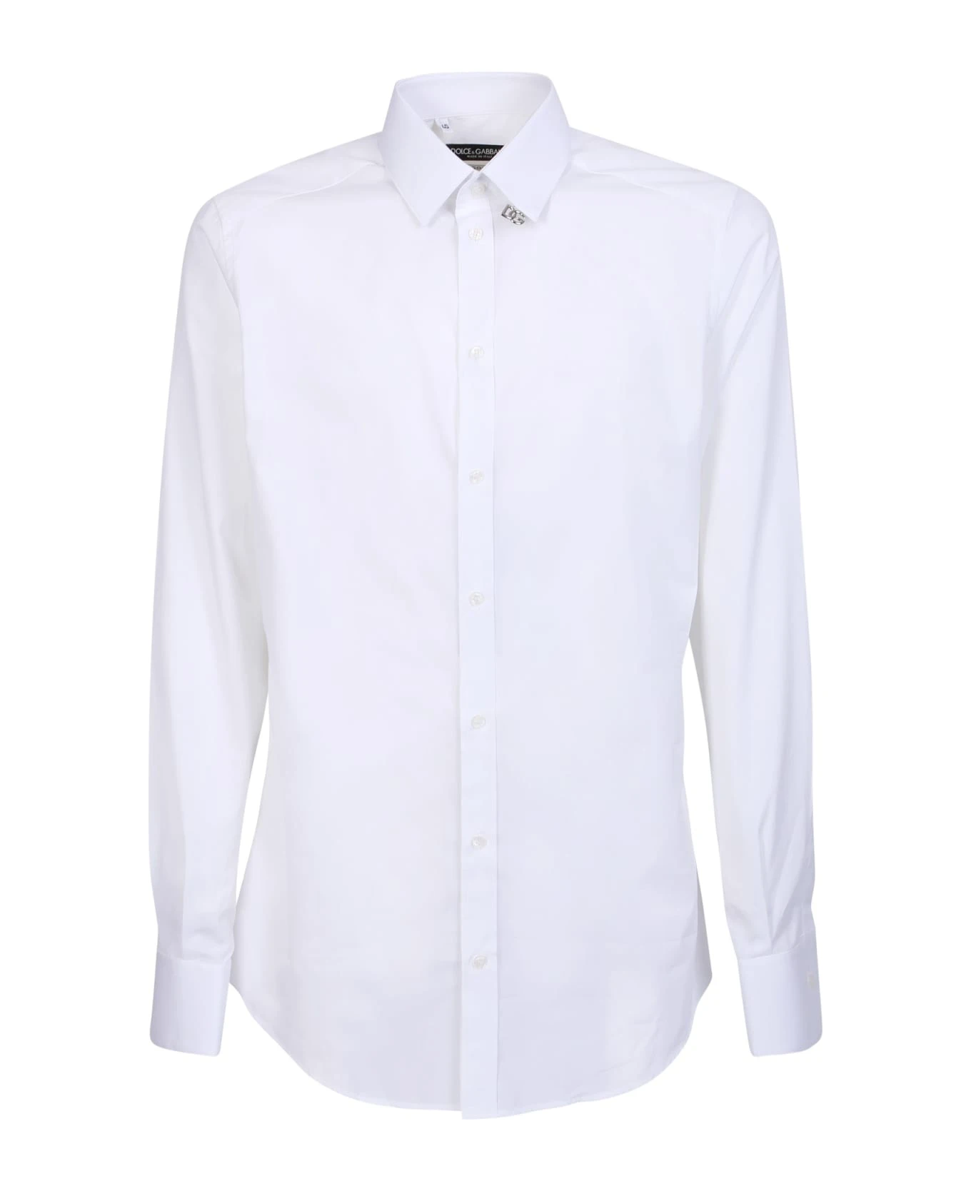 Dolce & Gabbana Dg-plaque Tailored Shirt