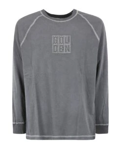 Golden Goose Journey M's T-shirt Raglan L/s Gol-den Embroidery