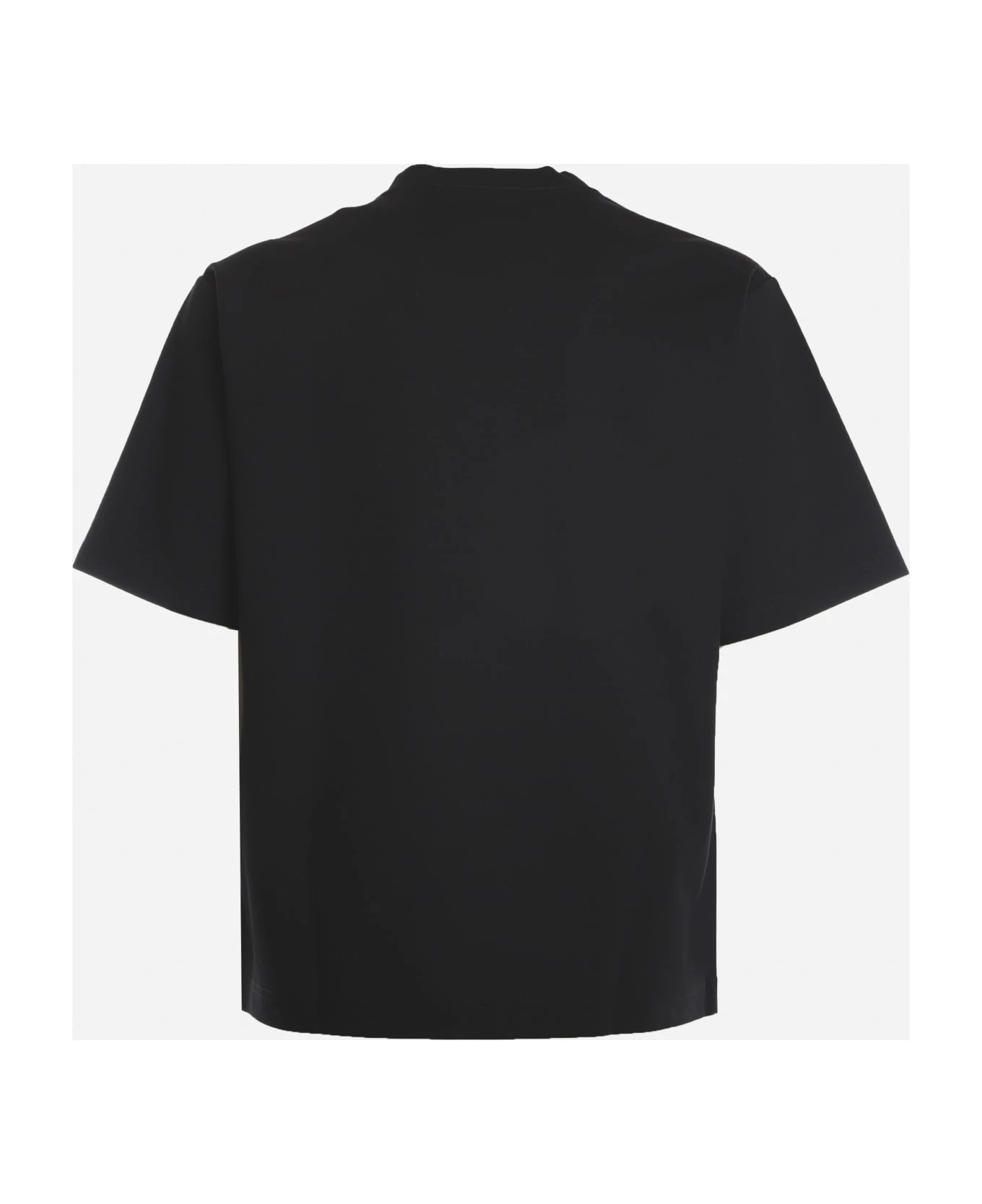 Dolce & Gabbana Cotton T-shirt With Logo Patch - Image 4
