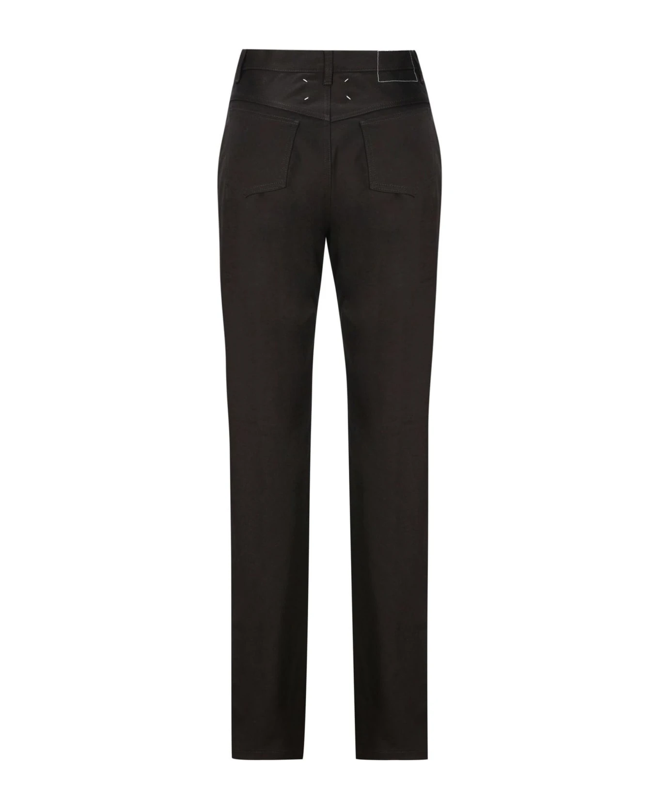 Maison Margiela Black Cotton Blend Denim Jeans - Image 2