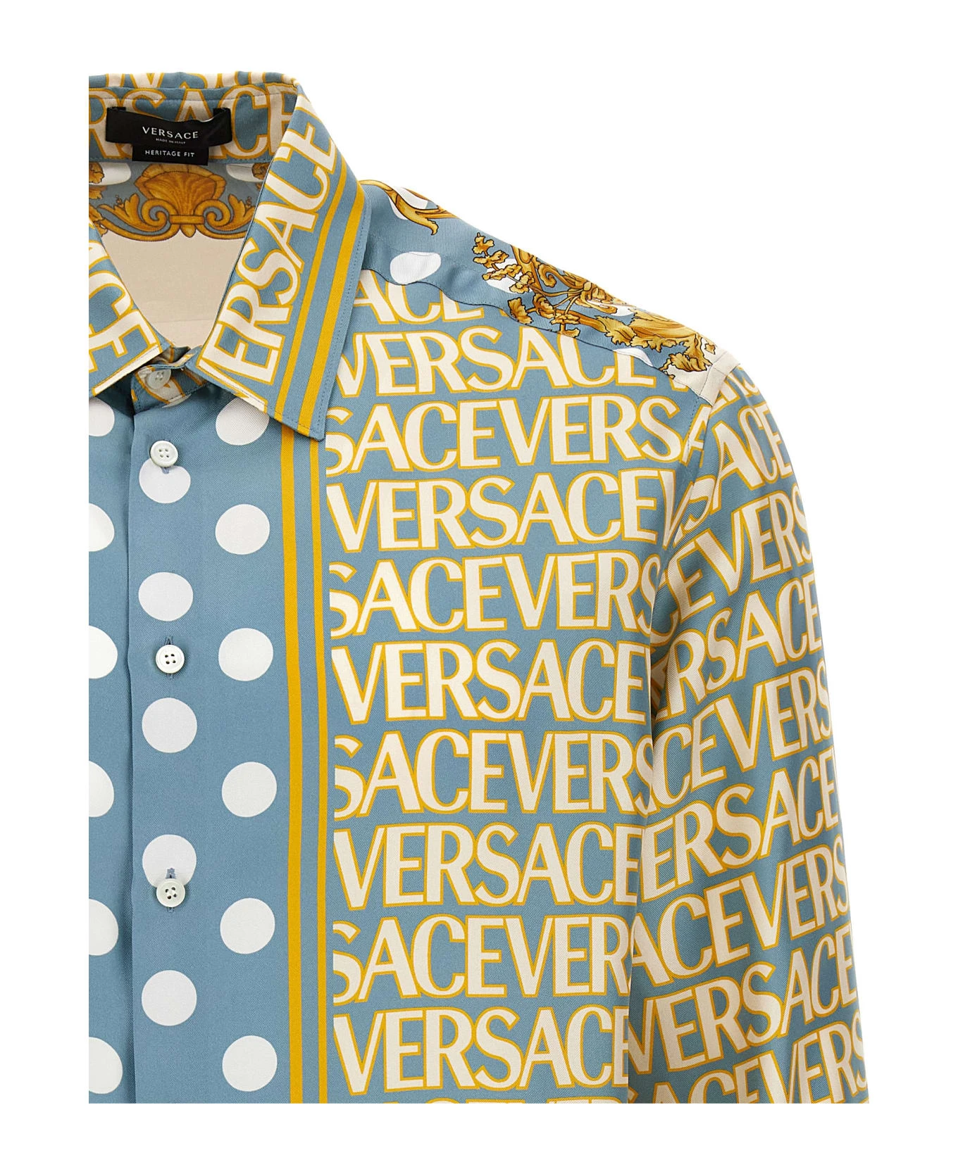 'versace Allover Polka Dot' Shirt With La Vacanza - Image 3