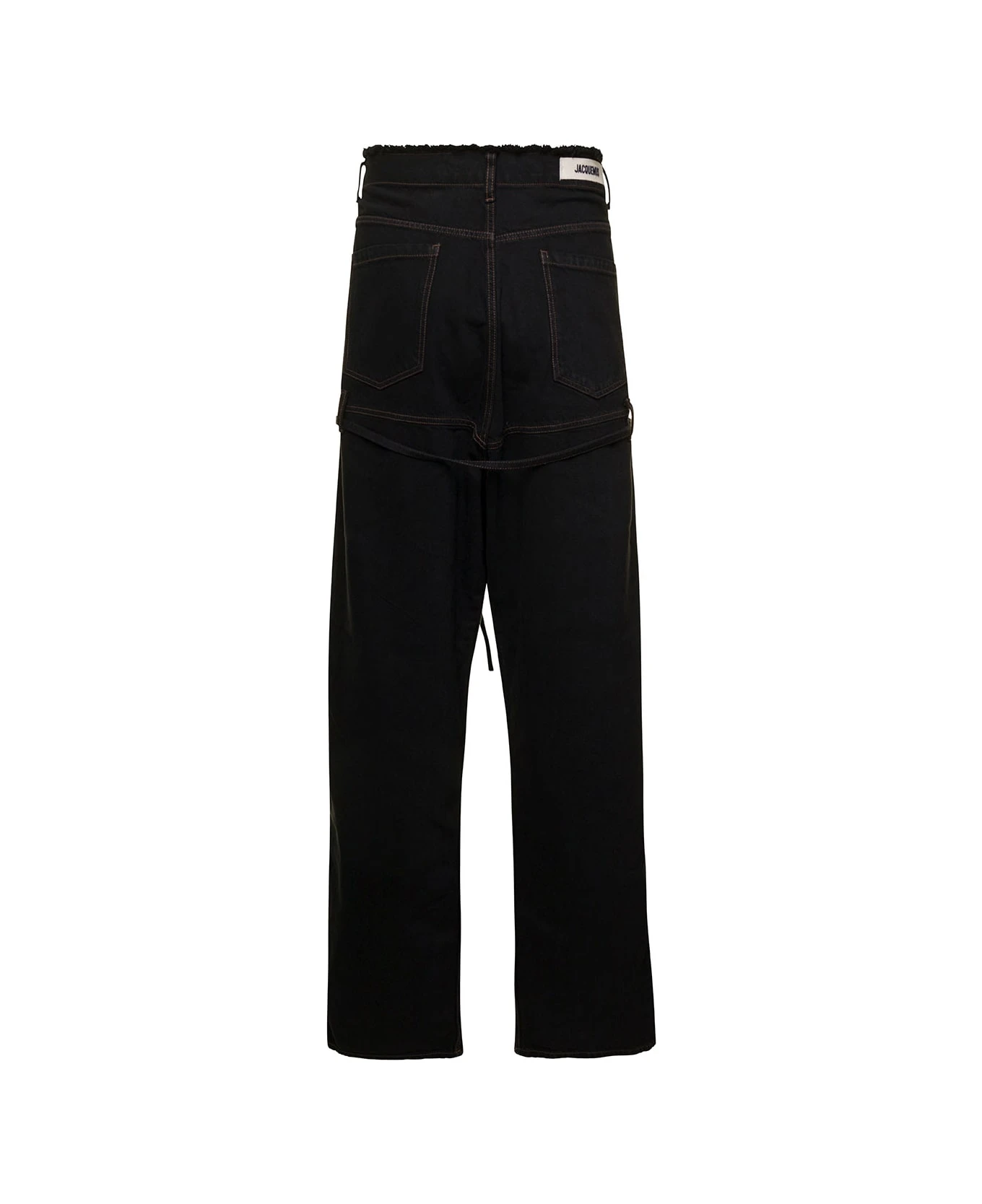 Jacquemus 'le De-nimes Criollo' Black Jeans With Detachable Belt In Cotton Denim Man - Image 2