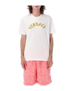 Versace Seashell Baroque Logo T-shirt