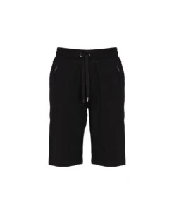 Dolce & Gabbana Jersey Jogging Bermuda With Logo Plaque