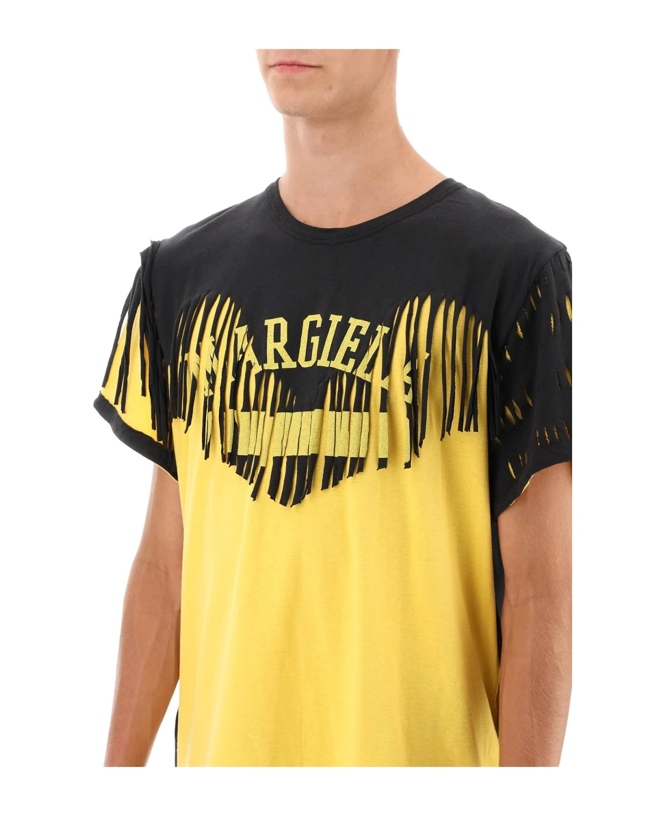 Maison Margiela Décortiqué Fringe T-shirt - Image 4