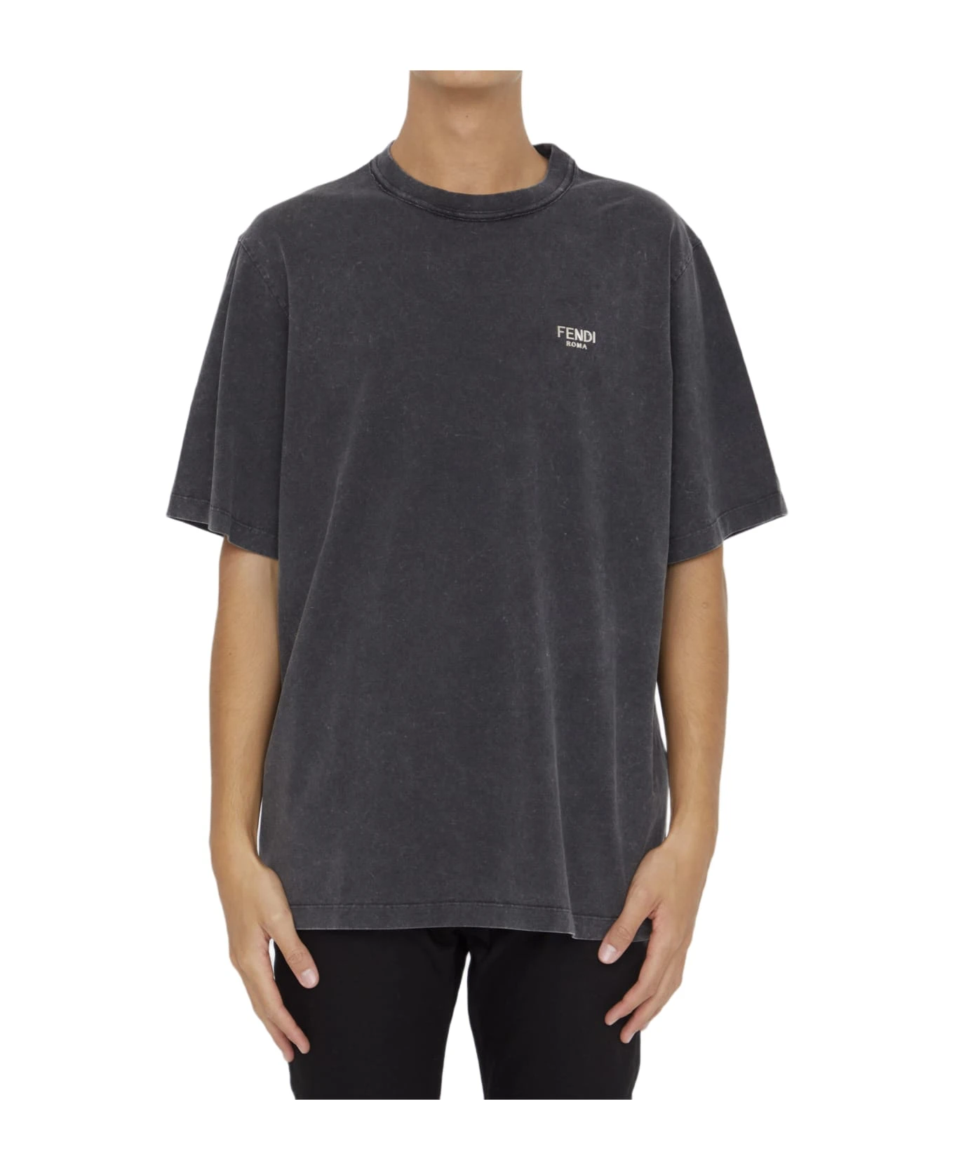 FENDI Black Jersey T-shirt