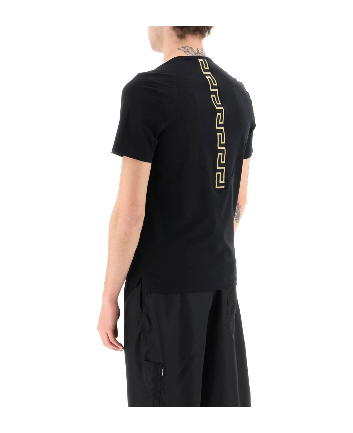 Versace Lycra T-shirt With Lasered 'la Greca' - Image 3