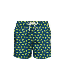 MC2 Saint Barth Light Fabric Swim Shorts Sharks Print
