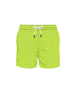 MC2 Saint Barth Man Swim Shorts Jelly Fish Fluo Print